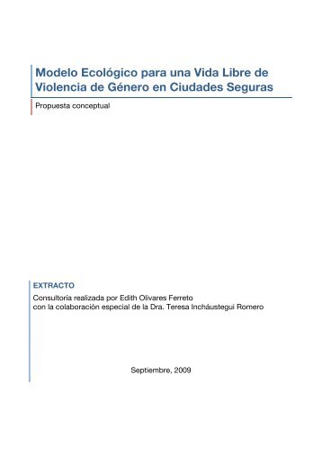 Modelo Ecológico para una Vida Libre de ... - Vida sin Violencia