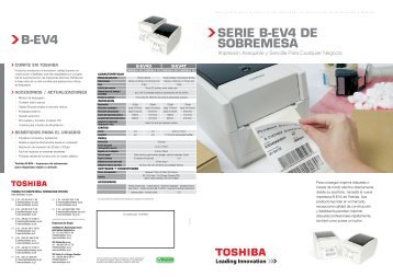 Catalogo de impresoras Toshiba RFID Ready para ... - actives.net