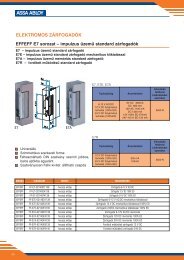 ELEKTROMOS ZÃRFOGADÃK EFFEFF E7 sorozat ... - SMP