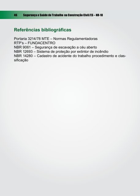 Cartilha de segurança e saúde do trabalho na construção civil / ES
