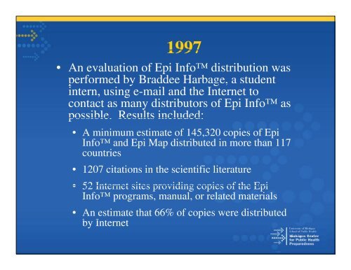 Introduction to Epi Info - Office of Public Health Practice