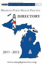 DIRECTORY - Office of Public Health Practice - University of Michigan