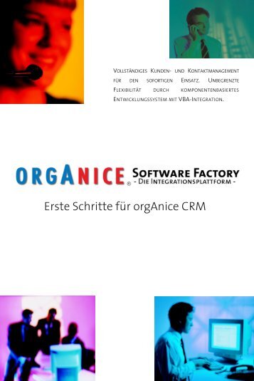 Erste Schritte für orgAnice CRM