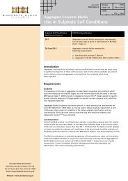 Use in Sulphate Soil Conditions - Concrete Block Association