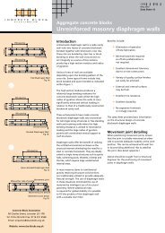 Unreinforced masonry diaphragm walls - Concrete Block Association