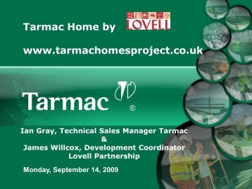 Tarmac Home Presentation - Concrete Block Association