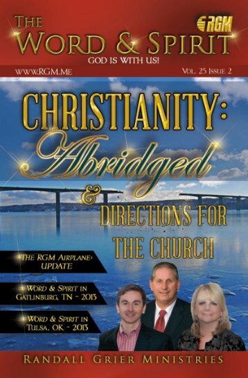 February-March 2013 Newsletter - Randall Grier Ministries