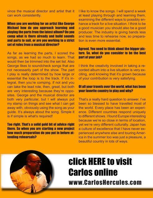 Carlos Hercules - The Black Page Online Drum Magazine