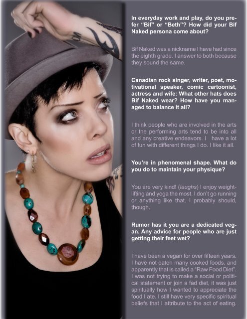 BIF Naked - The Black Page Online Drum Magazine