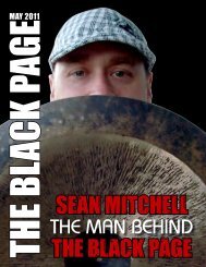 SEAN MITCHELL - The Black Page Online Drum Magazine
