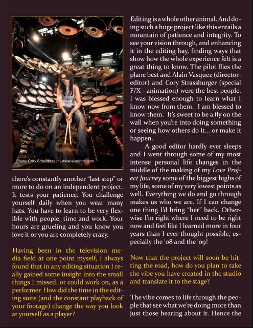 NOVEMBER 2009 - The Black Page Online Drum Magazine