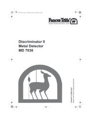 Discriminator II Metal Detector MD 7030 - Famous Trails