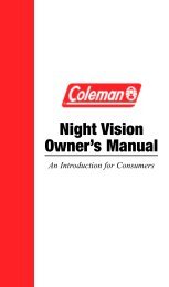 Night Vision Owner's Manual - Famous Trails