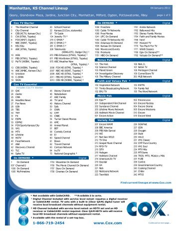 cox tv guide wichita kansas Cox cable tv listings oceanside ca feed news indonesia.