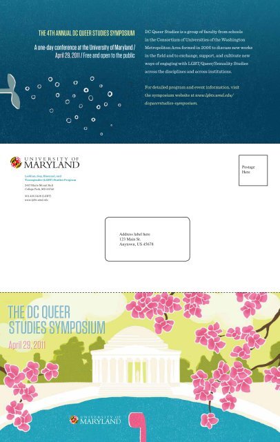 Symposium Mailer - College of Arts & Humanities - University of ...