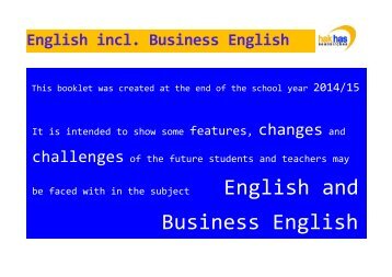 English and Business English