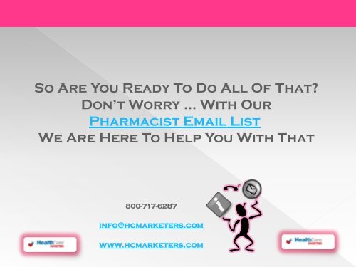 pharmacist email list | pharmacist email lists | pharmacist mailing list | pharmacist mailing lists