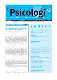 Notiziario numero 1 del 2002 in formato pdf - Ordine degli Psicologi