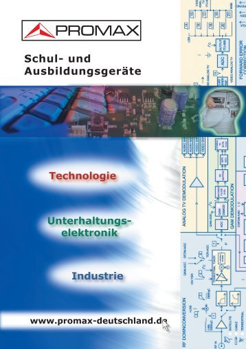 Schul- und Ausbildungsgeräte - Promax Deutschland