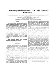 Reliability-Aware Synthesis: XOR Logic Function Case Study