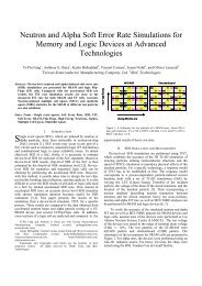 Neutron and Alpha Soft Error Rate Simulations for Memory and ...