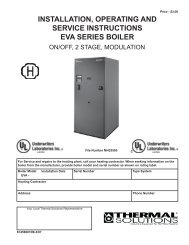 installation, operating and service instructions eva series boiler