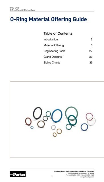 O Ring Failure Chart