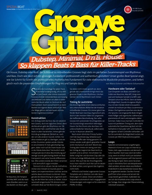 Groove Guide - BEAT 05/2013 - plasticAge.de