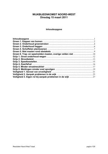 WIJKBIJEENKOMST NOORDWEST - Gemeente Houten