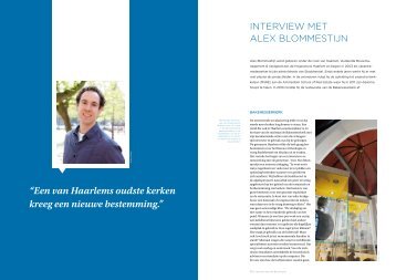 Interview met Alex Blommestijn - Stadsherstel Amsterdam