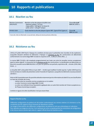 10 Rapports et publications - Gyproc