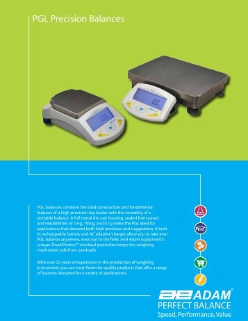 Adam PGL Precision Balances - TekniScience.com