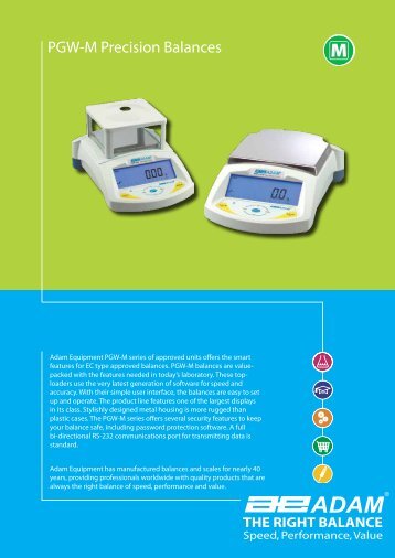 PGW-M Precision Balances - Adam Equipment