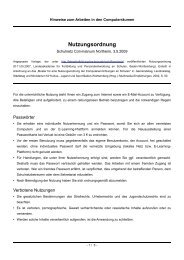 Nutzungsordnung - Corvinianum Northeim