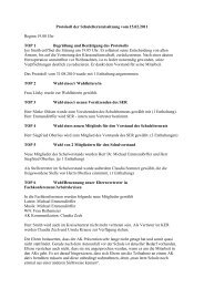 Protokoll Schulelternratssitzung vom 15.02.2011 - Corvinianum ...