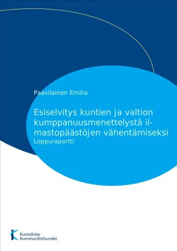 Esiselvityksen loppuraportti - Kunnat.net