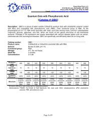 Specification Sheet - Ocean NanoTech, LLC