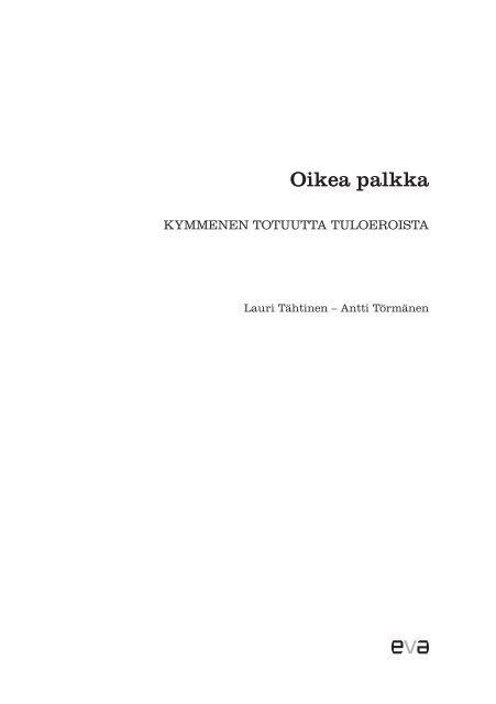 Oikea palkka - Eva