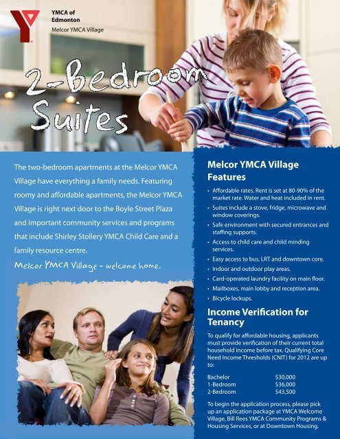 Melcor YMCA Village - welcome home. - YMCA of Edmonton, AB