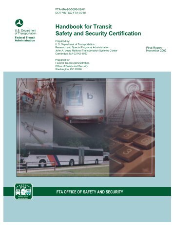 Handbook for Transit Safety and Security Certification (PDF Format)