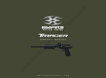 Trracer Gun Manual - Wolfpack Paintball Team