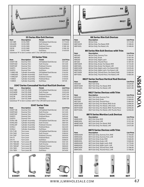 catalog download - JLM Wholesale