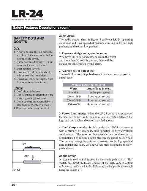 LR-24 Electrofisher - Field Environmental Instruments