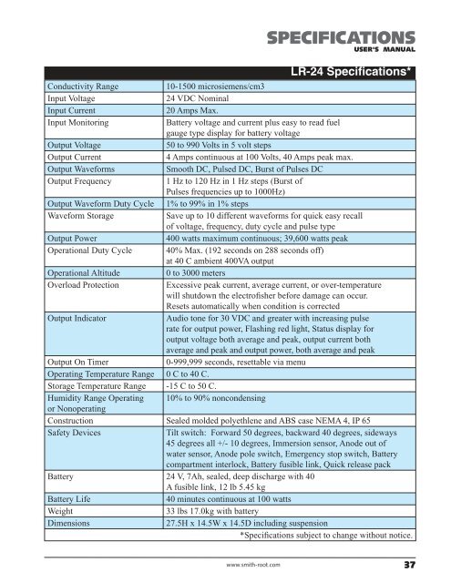 LR-24 Electrofisher - Field Environmental Instruments