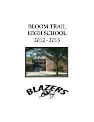 BOARD OF EDUCATION - Bloom Trail High School