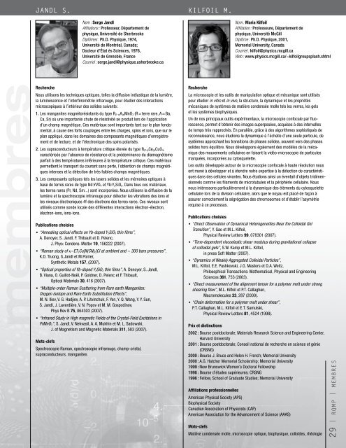 rapport d'activitÃ©s 2003-2008 - RQMP