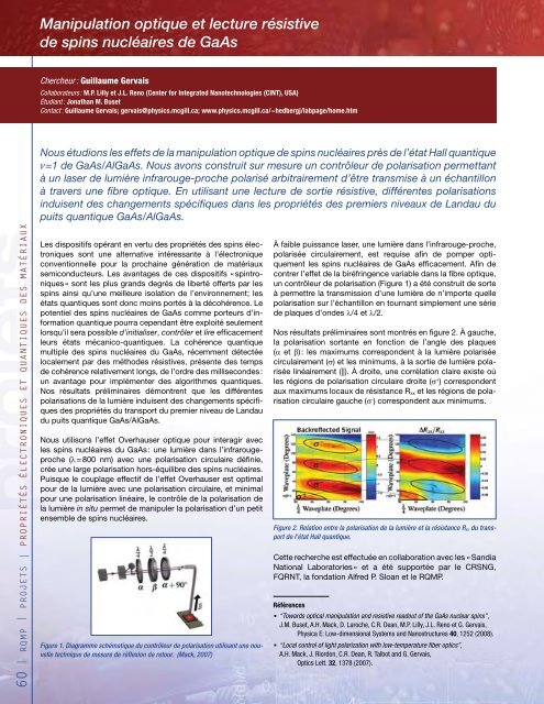 rapport d'activitÃ©s 2003-2008 - RQMP