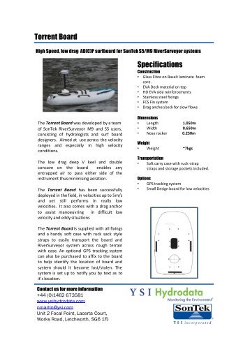 Riversurveyor Magazines - torrent board specifications xylem analytics