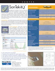 SonTek-IQ Specification Sheet