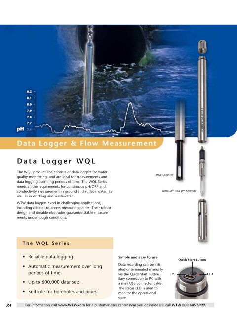 WTW Lab Catalog 2012, Data Logger and Flow ... - Xylem Analytics